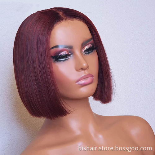 Cheap Price T Lace Black Short Wigs Raw Brazilian Bob Wig, Cheap Bob Wigs Human Hair Lace Front, 8-16 Inch Glueless Bob Wigs